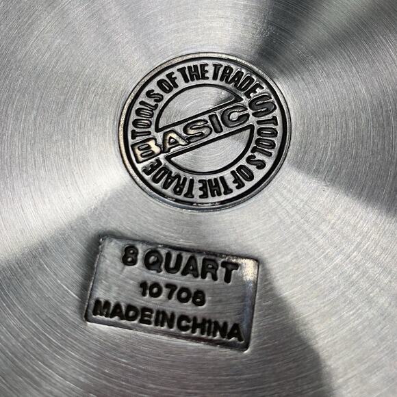 Tools Of The Trade 8 Quart Stainless Steel Stockpot Basics w/handles & Lid - Picture 5 of 8